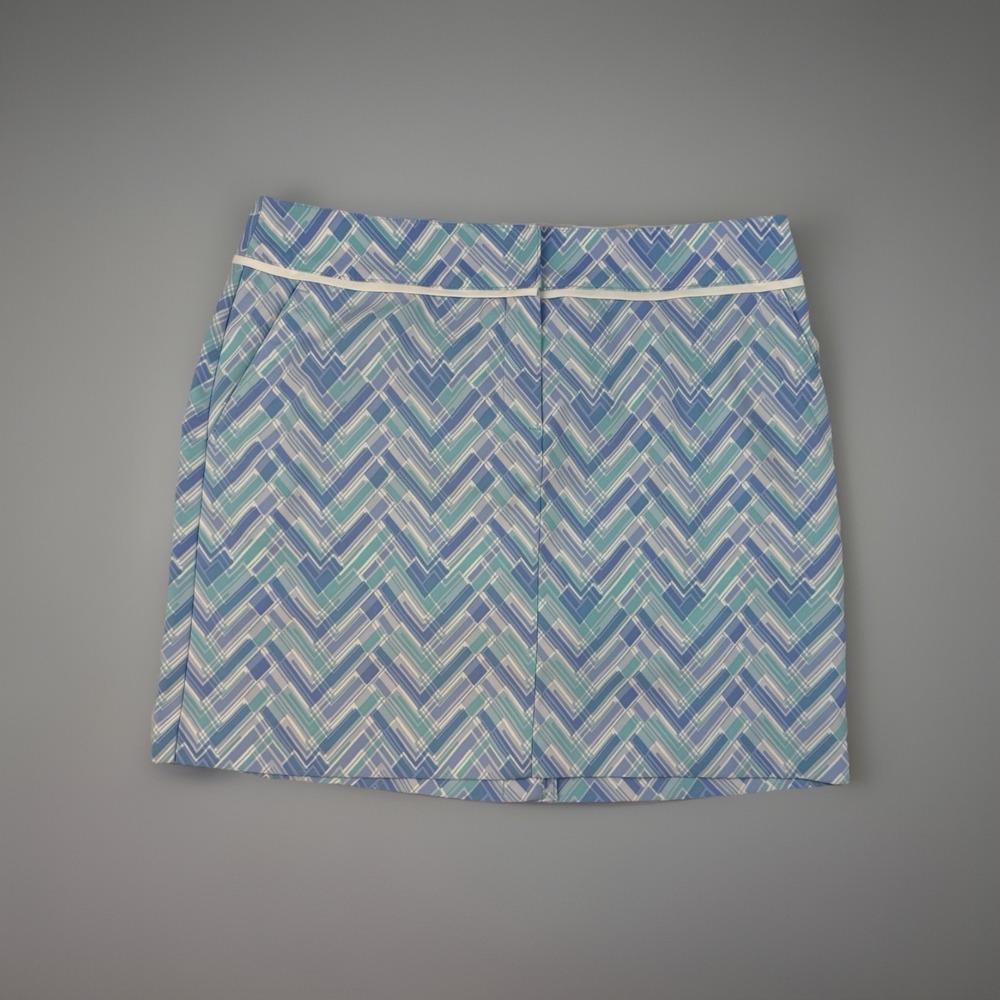 Y2K Golfcore Tennis Skort Pastel Plaid Preppy Athleisure Size 10
